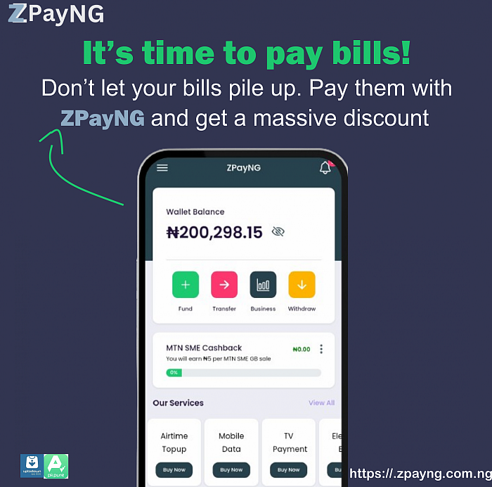 It's time to pay your bills with ZPayNG app