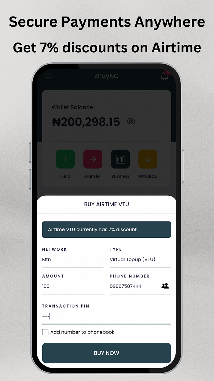 ZPayNG app